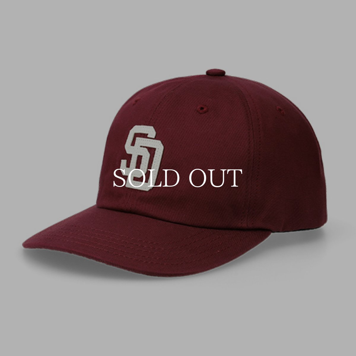 画像1: STANDARD CALIFORNIA  SD Baseball Logo Cap (Burgundy) (1)