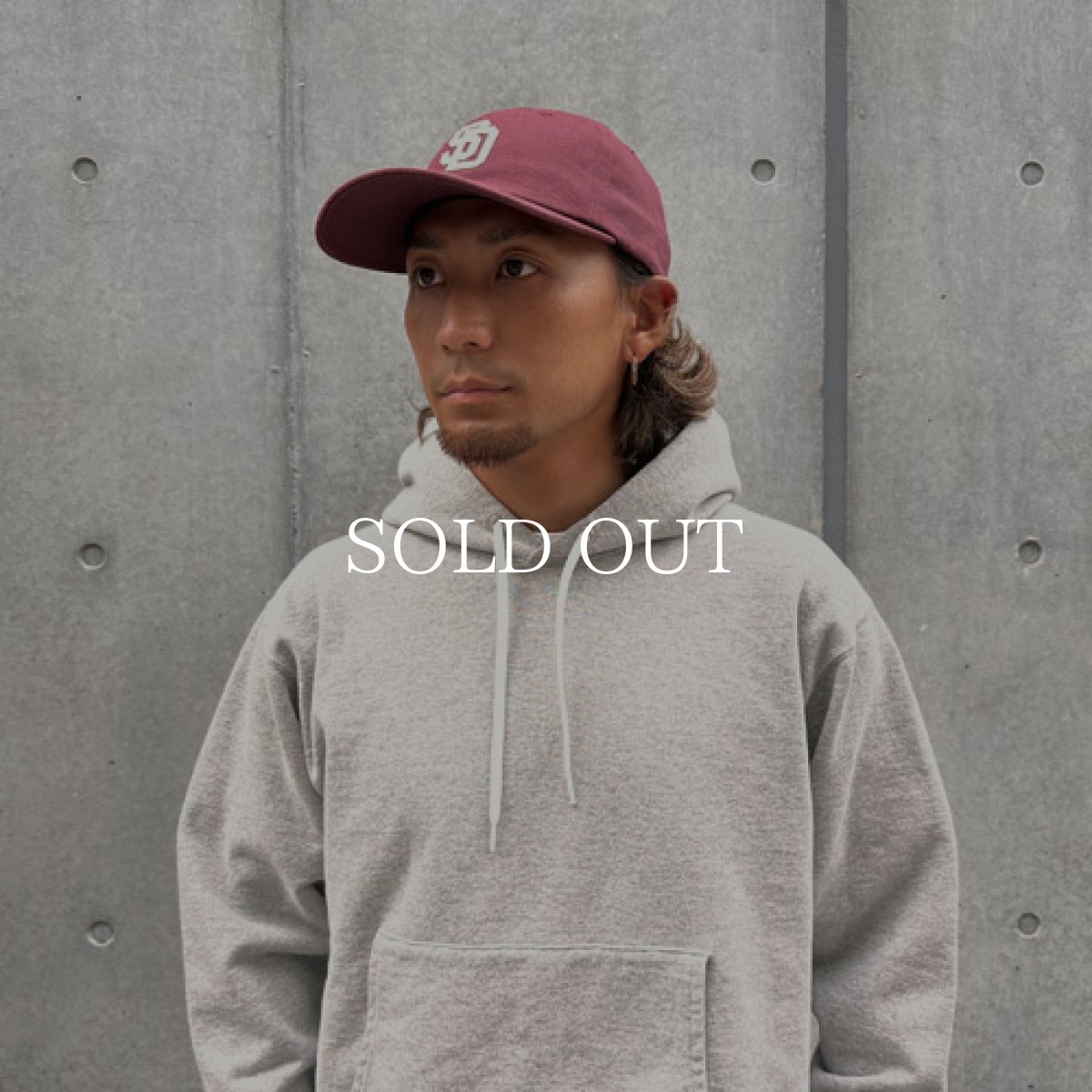 画像2: STANDARD CALIFORNIA  SD Baseball Logo Cap (Burgundy) (2)