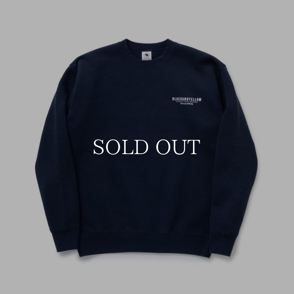 画像1: RATS  SCRIPT BIG LOGO CREW NECK SWEAT (NAVY) (1)