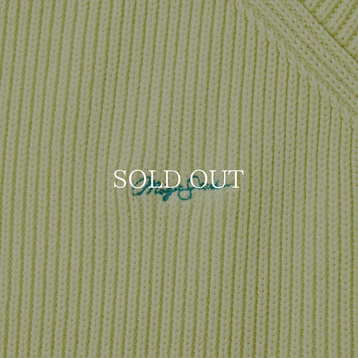 画像3: MAGIC STICK  3D MOTO Rib Crew Knit (Green Tea) (3)