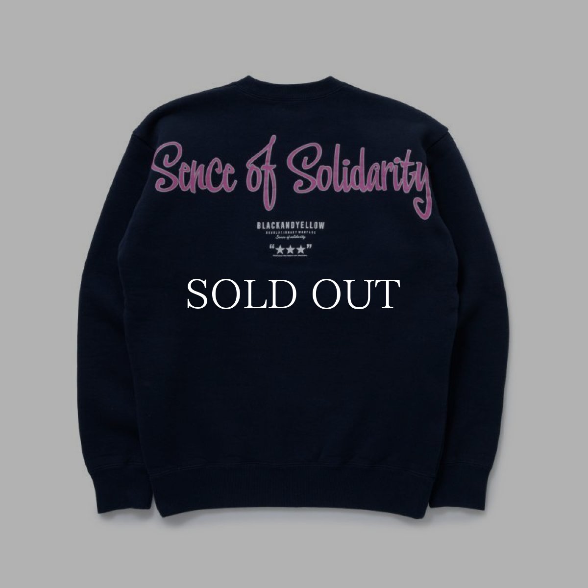 画像2: RATS  SCRIPT BIG LOGO CREW NECK SWEAT (NAVY) (2)