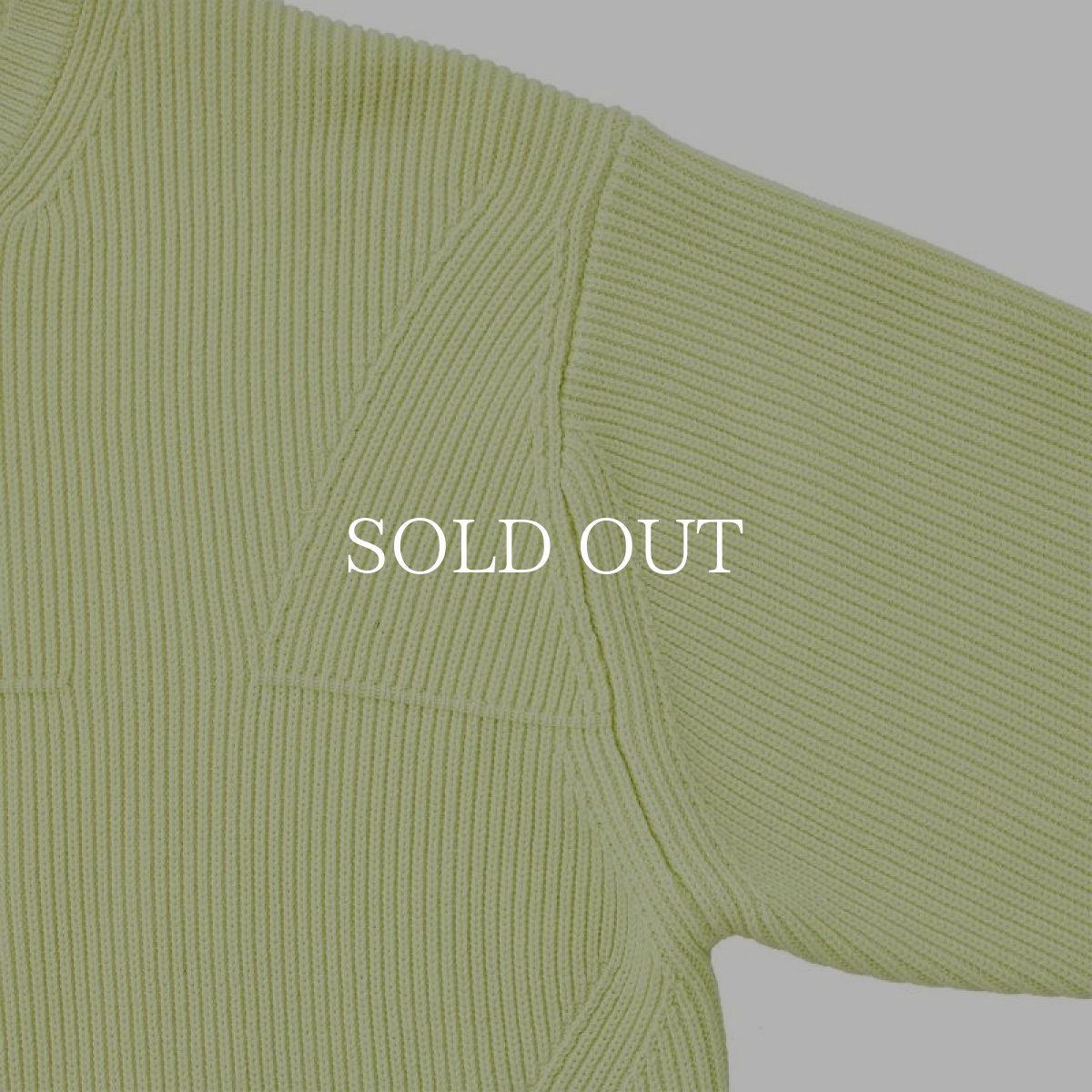 画像4: MAGIC STICK  3D MOTO Rib Crew Knit (Green Tea) (4)