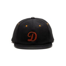 画像2: THE H.W.DOG&CO.  2 TONE LEATHER COTTON CAP (BLACK) (2)