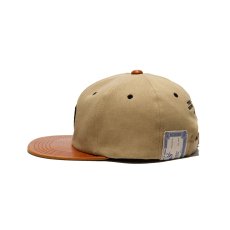 画像3: THE H.W.DOG&CO.  2 TONE LEATHER COTTON CAP (BEIGE) (3)