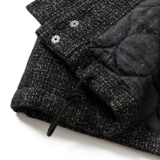 画像8: CALEE  WOOL TWEED STAND JACKET ＜BRITISH WOOL＞ (BLACK) (8)