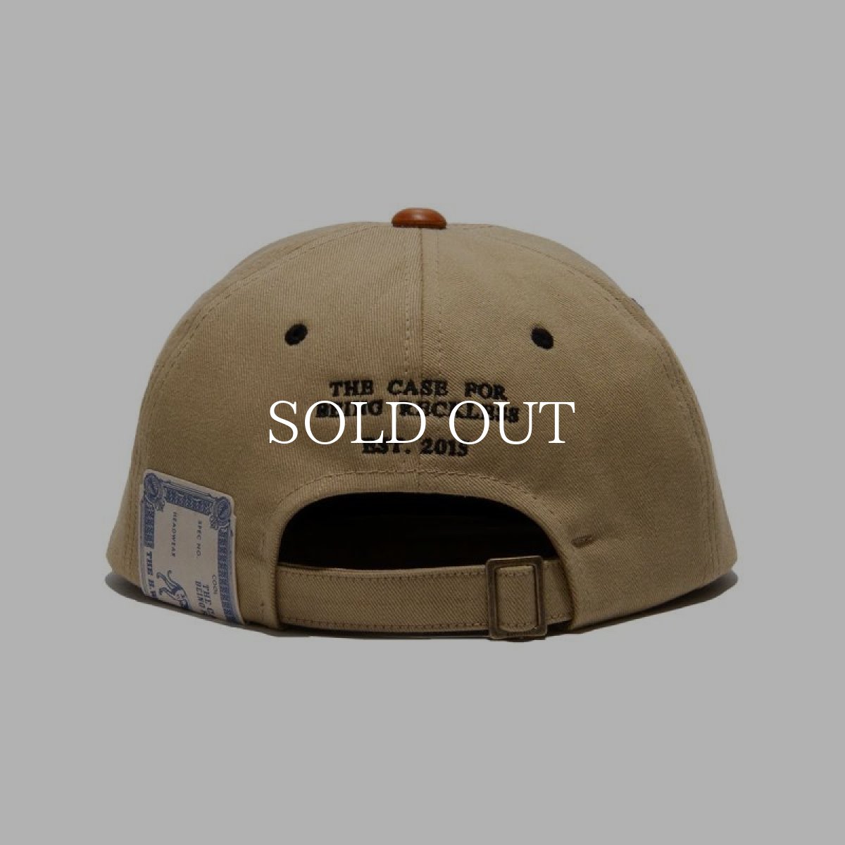 画像4: THE H.W.DOG&CO.  2 TONE LEATHER COTTON CAP (BEIGE) (4)