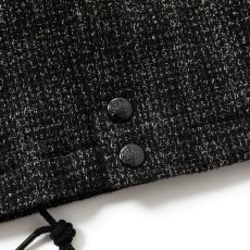 画像4: CALEE  WOOL TWEED STAND JACKET ＜BRITISH WOOL＞ (BLACK) (4)