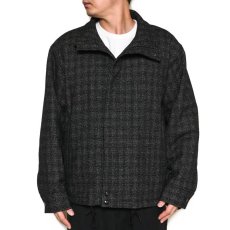 画像11: CALEE  WOOL TWEED STAND JACKET ＜BRITISH WOOL＞ (BLACK) (11)