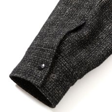 画像9: CALEE  WOOL TWEED STAND JACKET ＜BRITISH WOOL＞ (BLACK) (9)