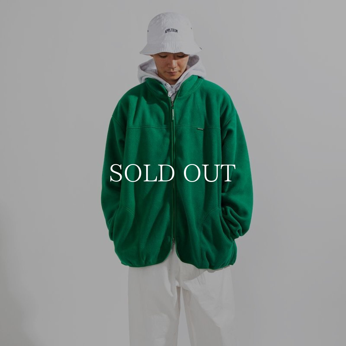 画像2: APPLEBUM  Fleece Jacket (Green) (2)