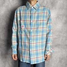 画像3: CHALLENGER  L/S CHECK SHRIT (BLUE) (3)