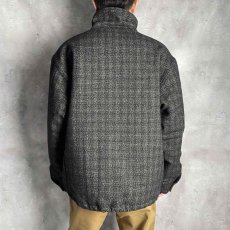 画像13: CALEE  WOOL TWEED STAND JACKET ＜BRITISH WOOL＞ (BLACK) (13)