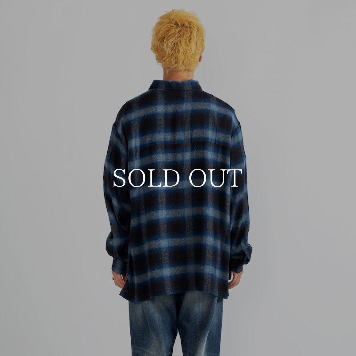 画像5: APPLEBUM  L/S Half Zip Nel Shirt (Blue) (5)