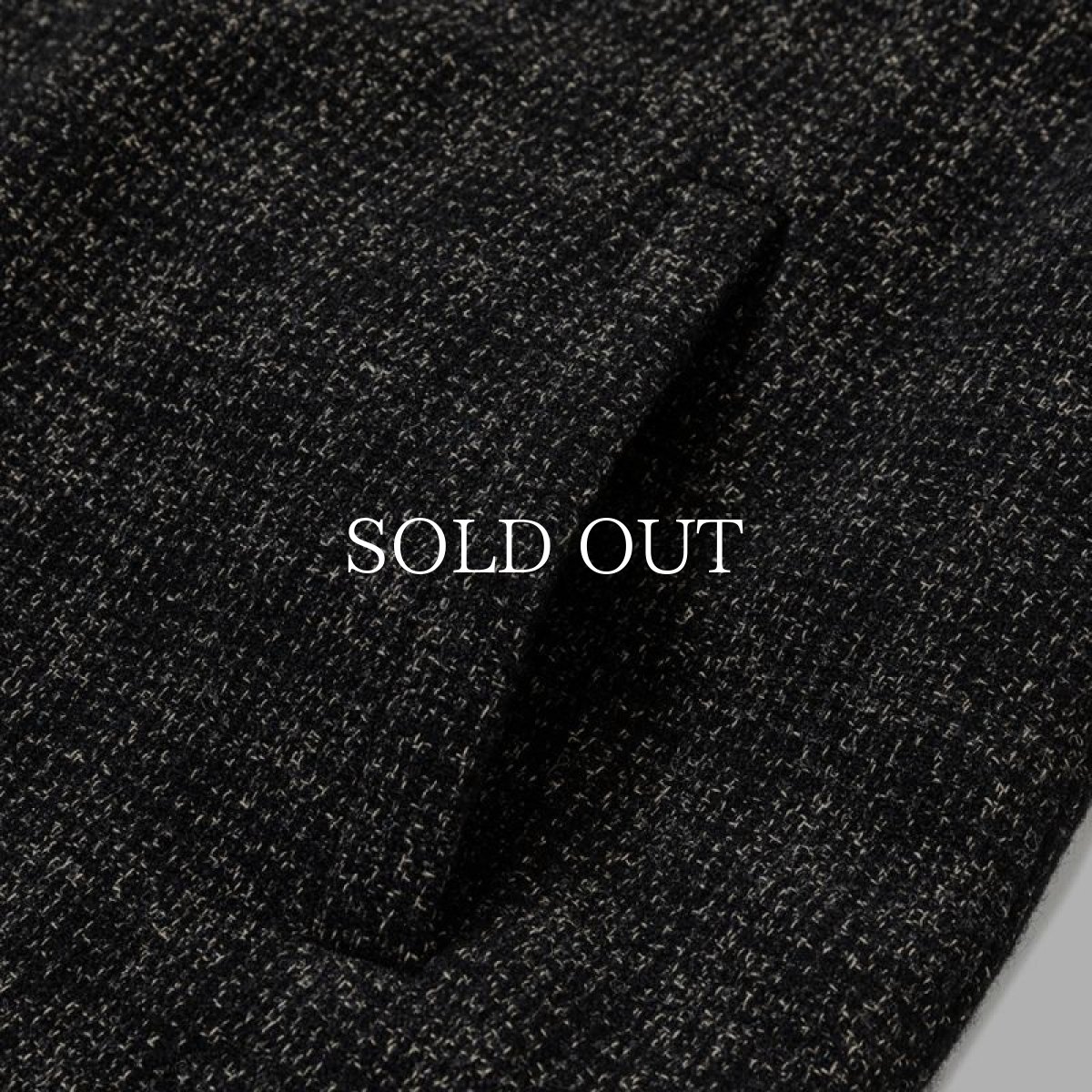 画像5: CALEE  WOOL TWEED STAND JACKET ＜BRITISH WOOL＞ (BLACK) (5)