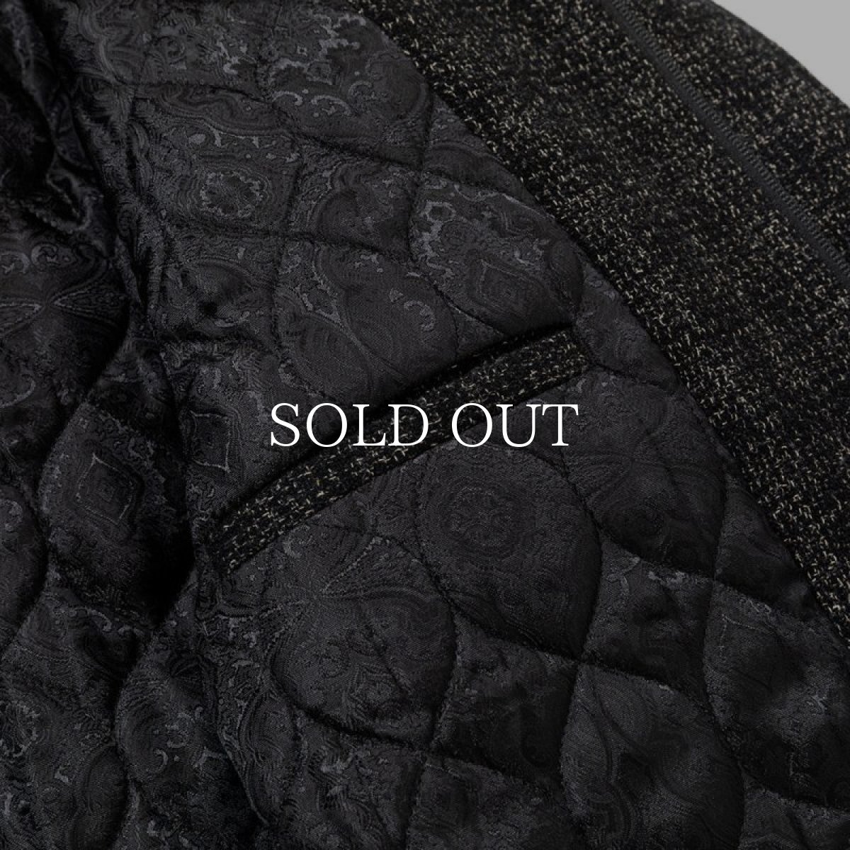 画像7: CALEE  WOOL TWEED STAND JACKET ＜BRITISH WOOL＞ (BLACK) (7)