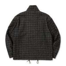 画像2: CALEE  WOOL TWEED STAND JACKET ＜BRITISH WOOL＞ (BLACK) (2)