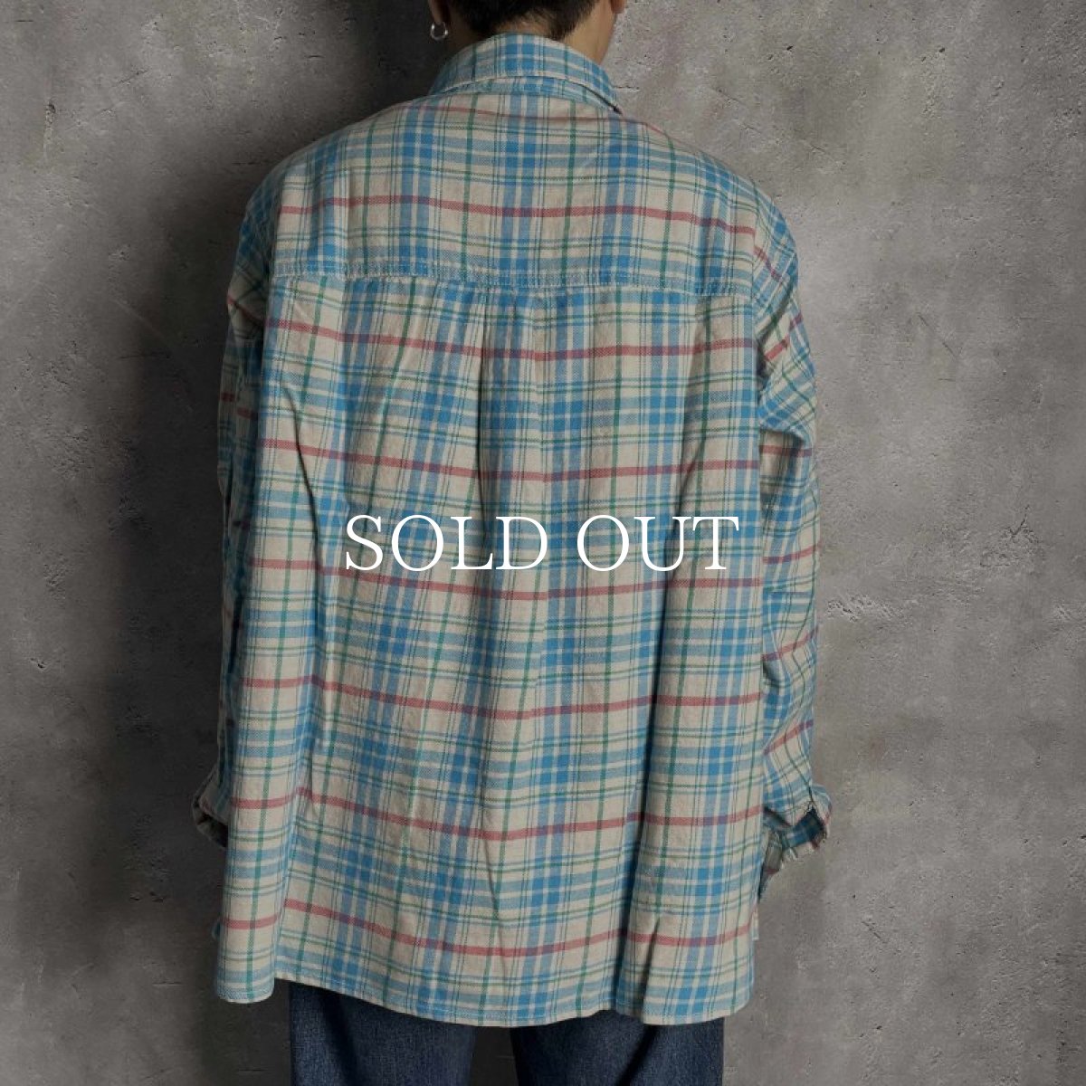 画像4: CHALLENGER  L/S CHECK SHRIT (BLUE) (4)