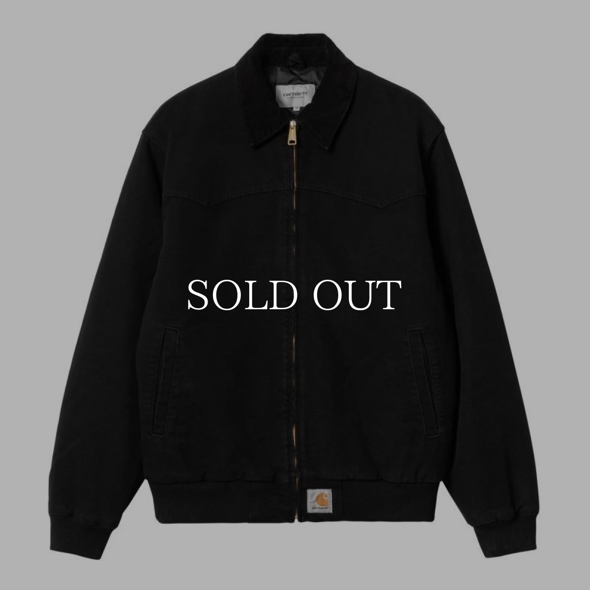 画像1: CARHARTT WIP  OG SANTA FE JACKET (Black / Black (aged canvas)) (1)