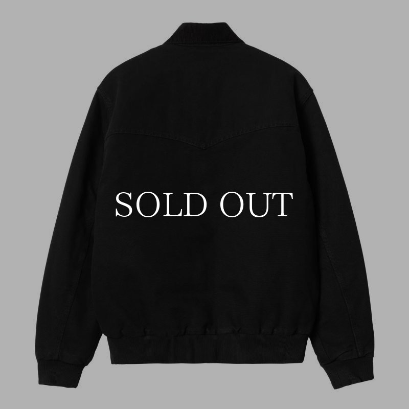 CARHARTT WIP OG SANTA FE JACKET (Black / Black (aged canvas