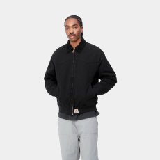 画像4: CARHARTT WIP  OG SANTA FE JACKET (Black / Black (aged canvas)) (4)