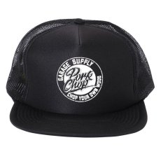 画像1: PORKCHOP GARAGE SUPPLY  STENCIL CS MESH CAP (BLACK) (1)