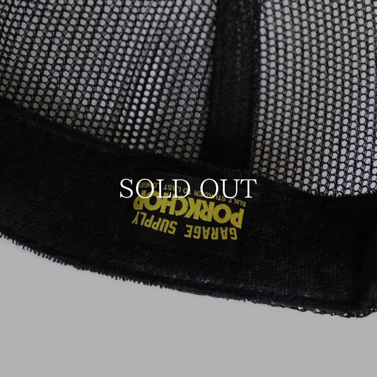 画像4: PORKCHOP GARAGE SUPPLY  STENCIL CS MESH CAP (BLACK) (4)