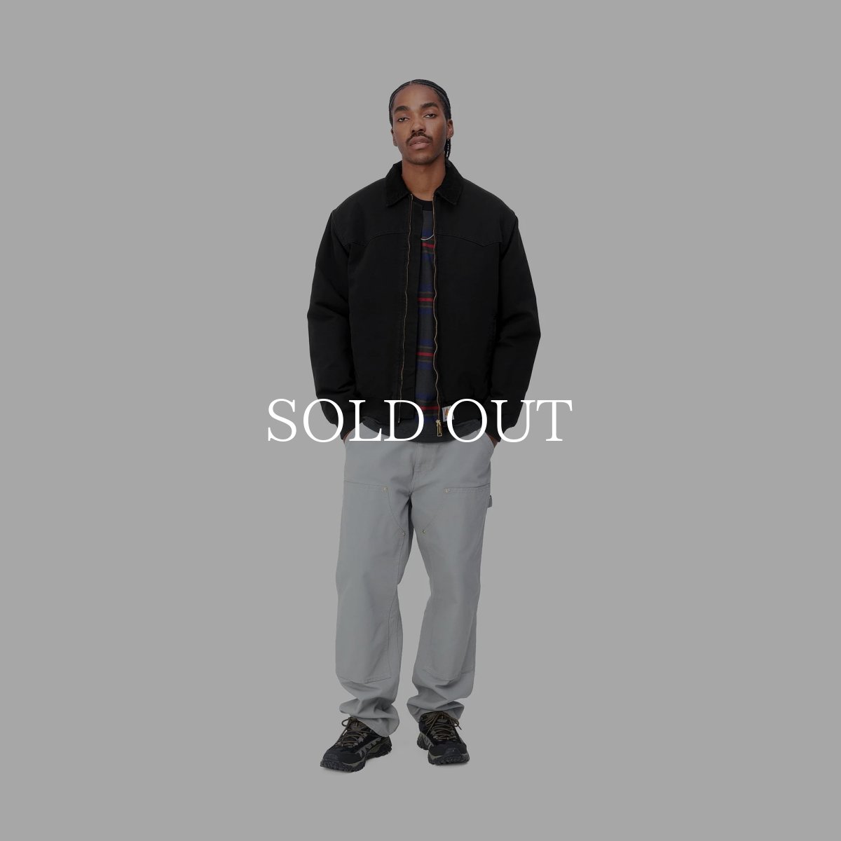 画像7: CARHARTT WIP  OG SANTA FE JACKET (Black / Black (aged canvas)) (7)