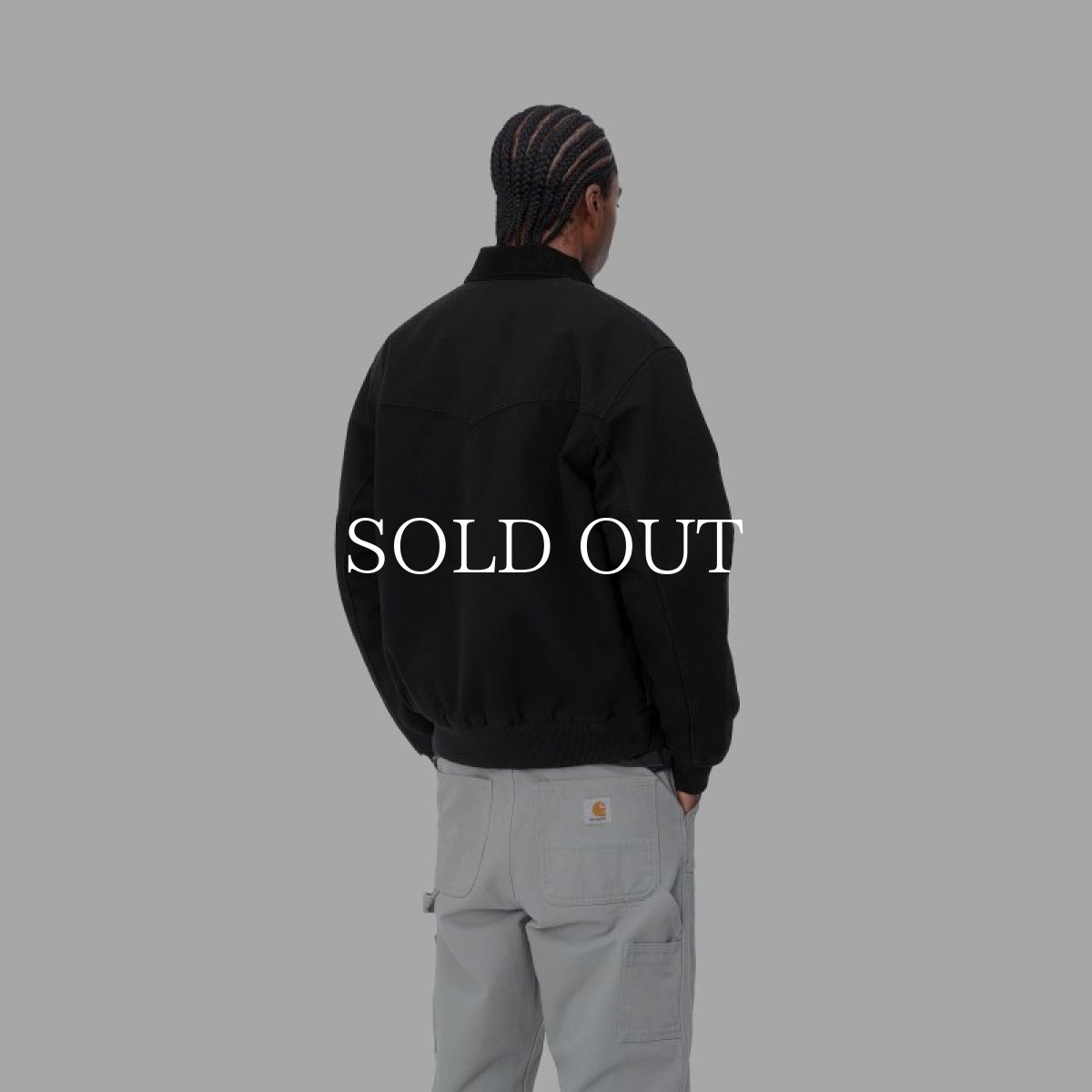 画像5: CARHARTT WIP  OG SANTA FE JACKET (Black / Black (aged canvas)) (5)