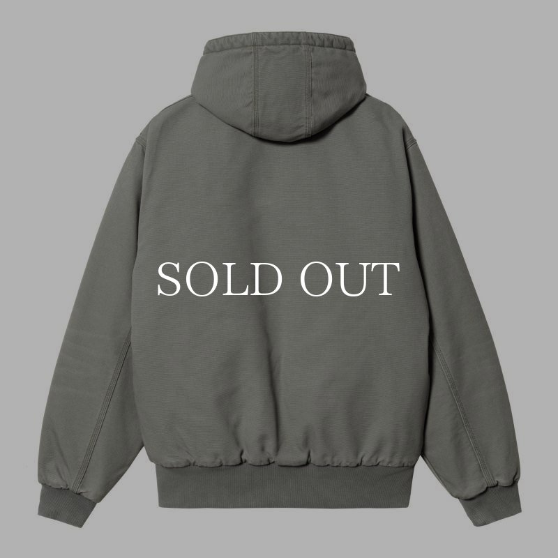 【値下げ可即日発送】Carhartt フード付きジャケット グリーングレー CARHARTT WIP OG ACTIVE JACKET (Smoke Green (aged canvas