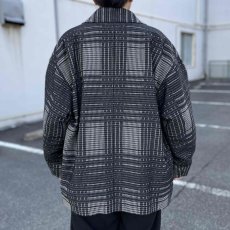 画像8: COOTIE   Jacquard Check Wool Short Chester Coat (Black) (8)