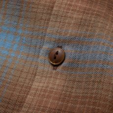 画像4: RATS  COTTON RAYON CHECK SHIRT (BROWN CHECK) (4)