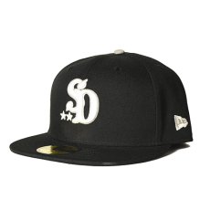 画像1: STANDARD CALIFORNIA  NEW ERA × Standard California 59FIFTY Logo Cap (Black) (1)