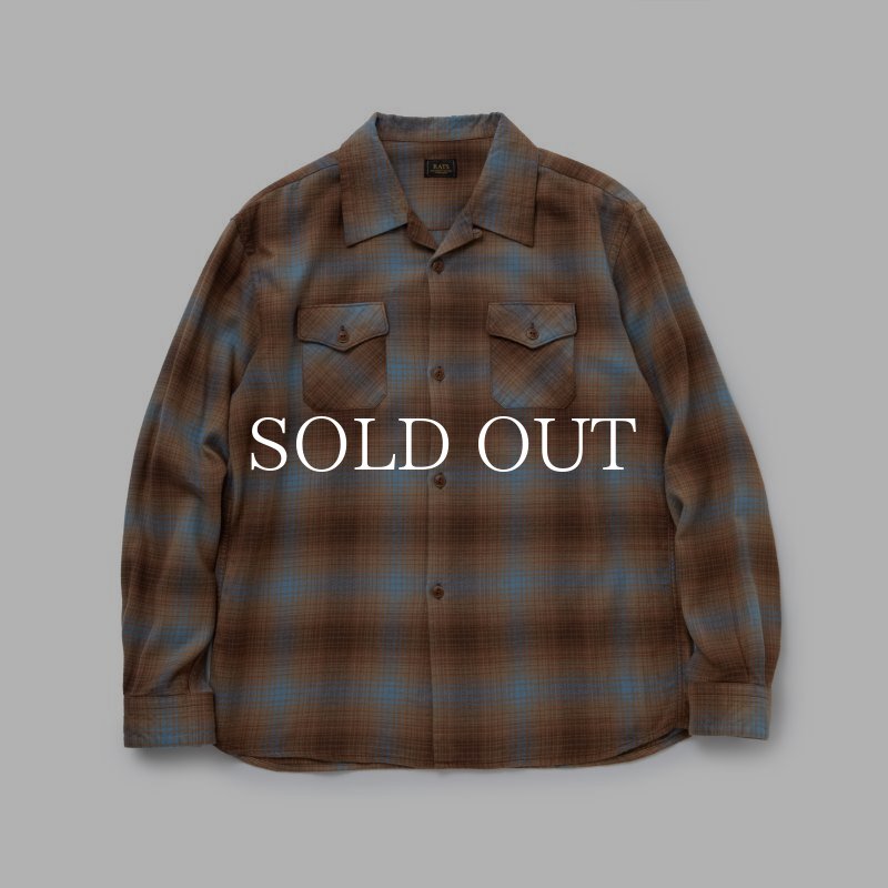 RATS COTTON RAYON CHECK SHIRT (BROWN CHECK) 23'RS-0807 公式通販