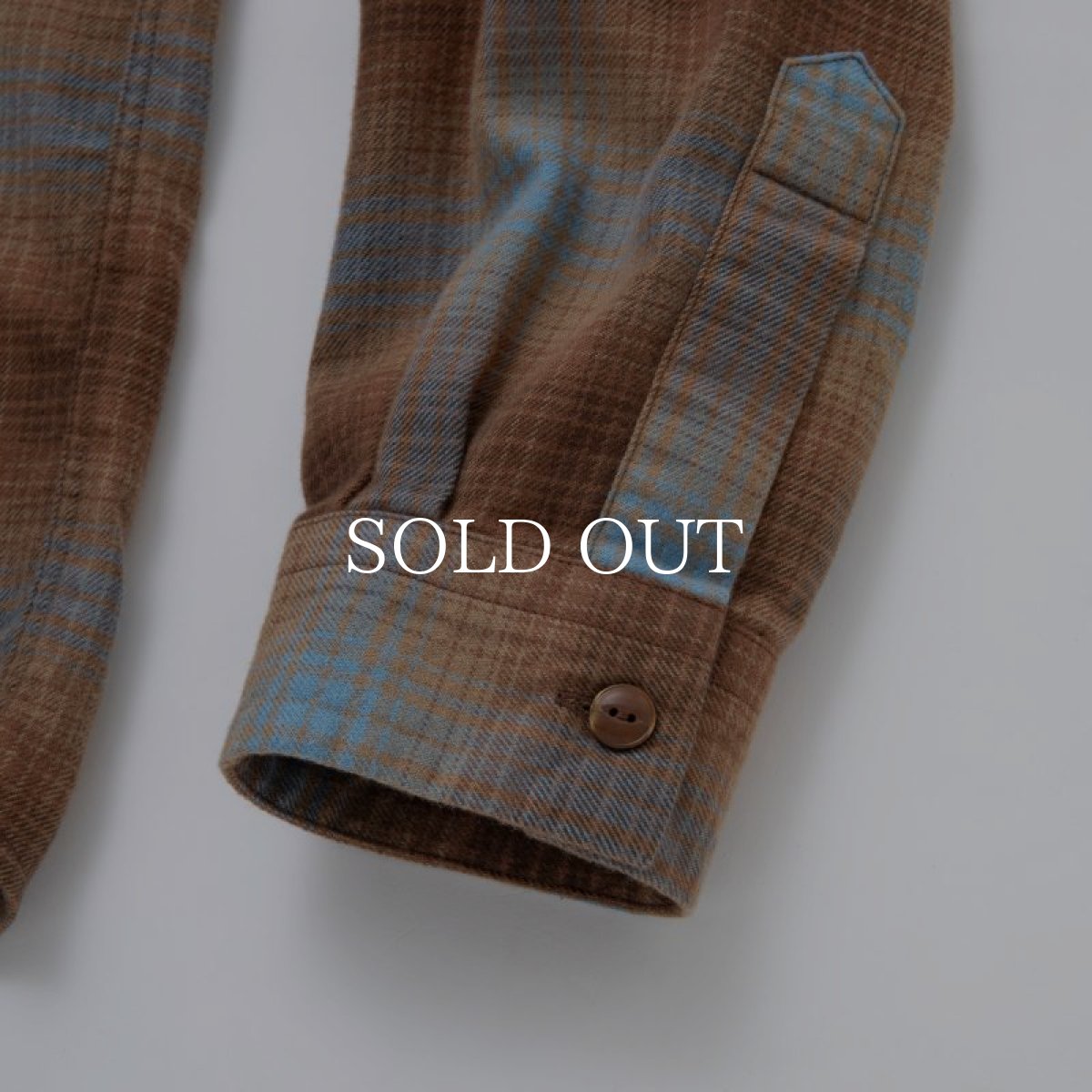 画像5: RATS  COTTON RAYON CHECK SHIRT (BROWN CHECK) (5)