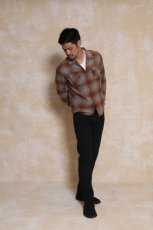 画像6: RATS  COTTON RAYON CHECK SHIRT (BROWN CHECK) (6)