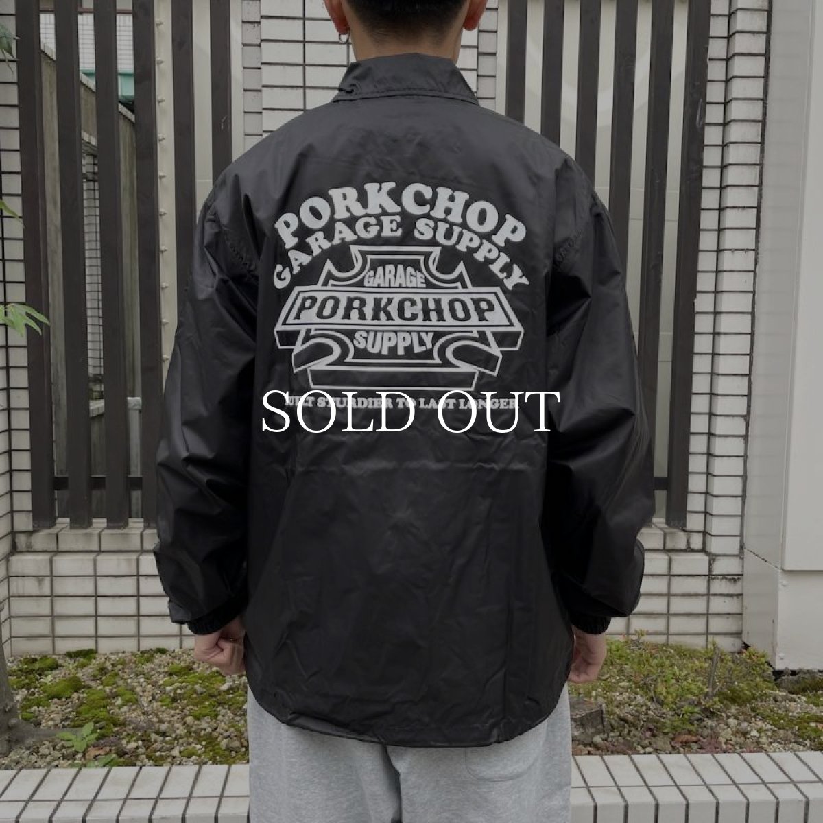 画像8: PORKCHOP GARAGE SUPPLY  3D B＆S COACH JKT (BLACK) (8)