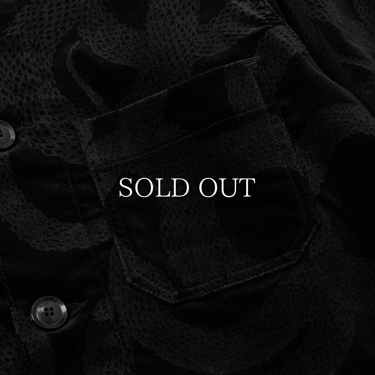 画像4: CALEE  ALLOVER SNAKE PATTERN VELVETEEN JACKET (4)