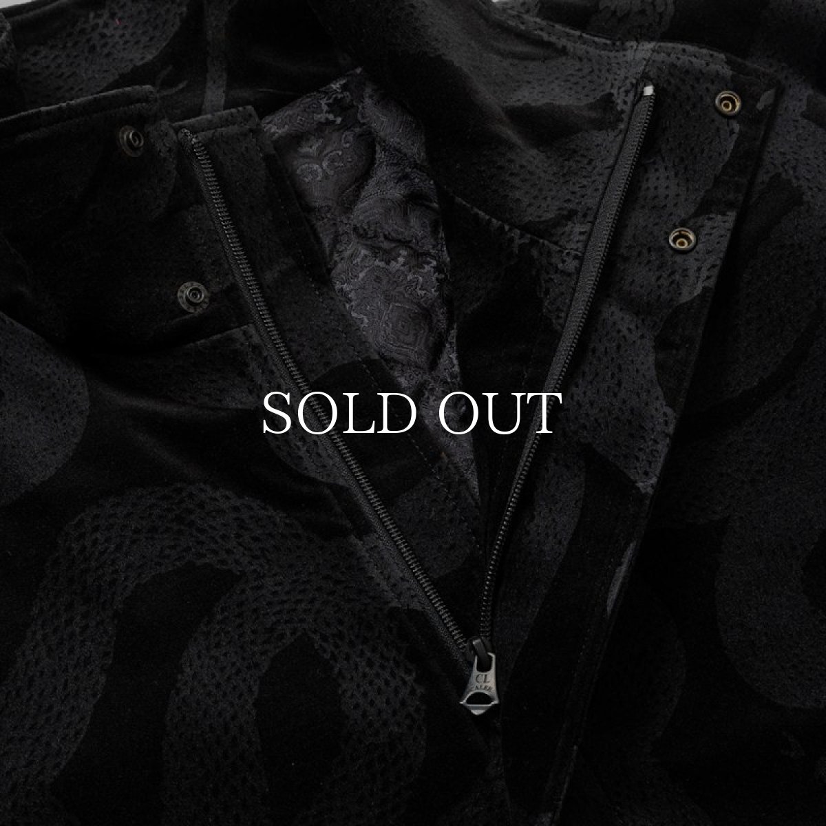 画像4: CALEE  VELVETEEN STAND JACKET ＜SNAKE PATTERN＞ (4)