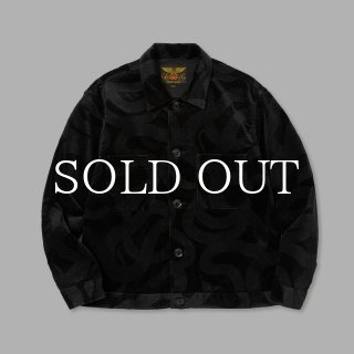 calee ブルゾン　snake pattern CALEE ALLOVER SNAKE PATTERN VELVETEEN JACKET CL-23AW011SP