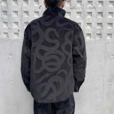 画像11: CALEE  VELVETEEN STAND JACKET ＜SNAKE PATTERN＞ (11)