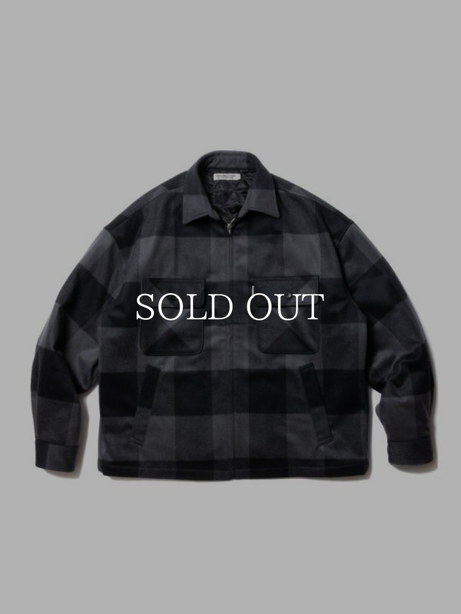 画像6: COOTIE   Buffalo Check Wool Zip Up CPO Jacket (6)