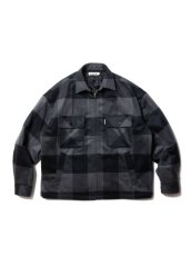 画像6: COOTIE   Buffalo Check Wool Zip Up CPO Jacket (6)