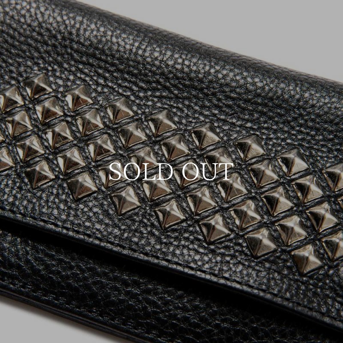 画像4: CALEE  STUDS LEATHER LONG WALLET (4)