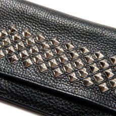 画像4: CALEE  STUDS LEATHER LONG WALLET (4)