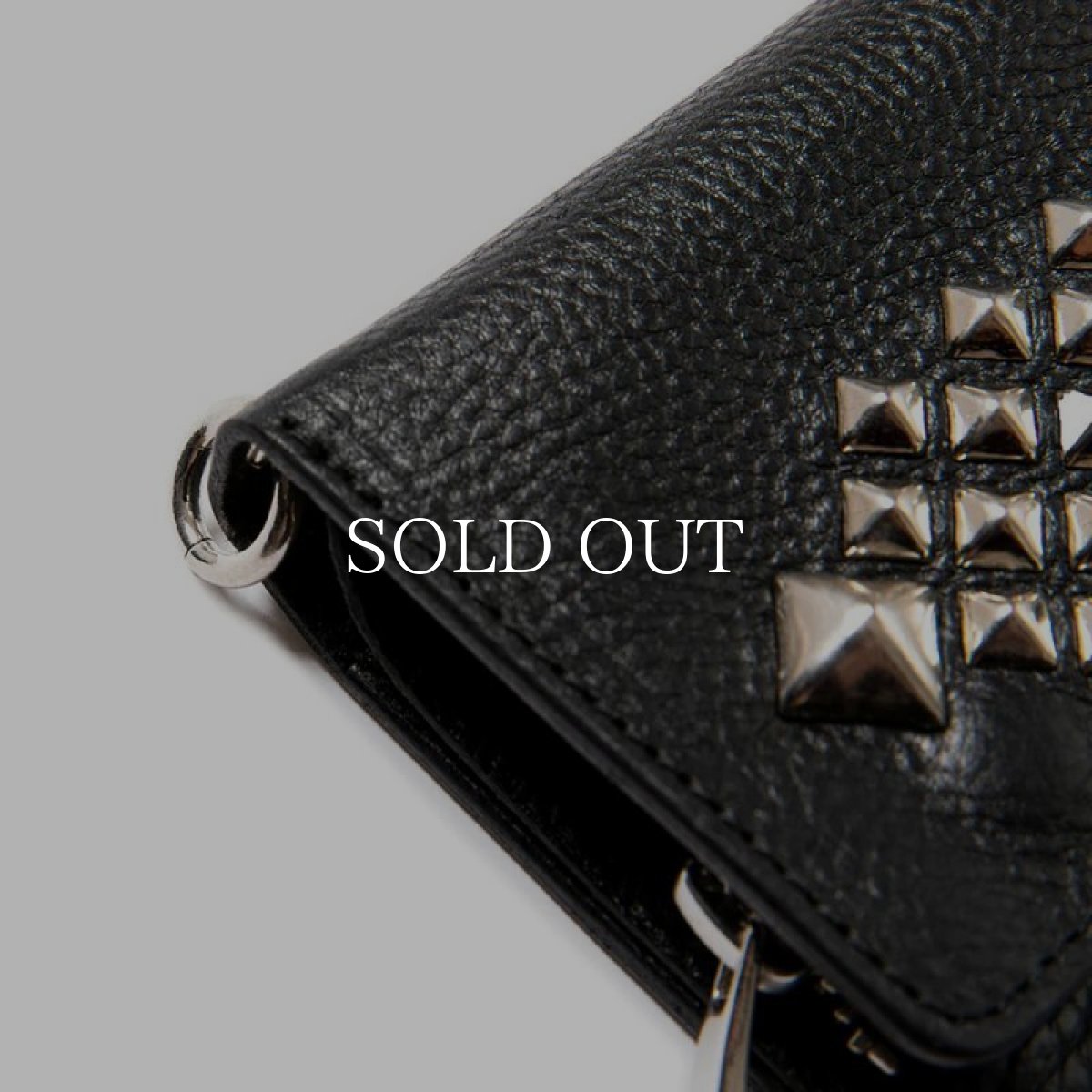 画像3: CALEE  STUDS LEATHER LONG WALLET (3)