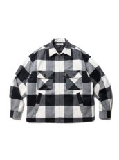 画像1: COOTIE   Buffalo Check Wool Zip Up CPO Jacket (1)