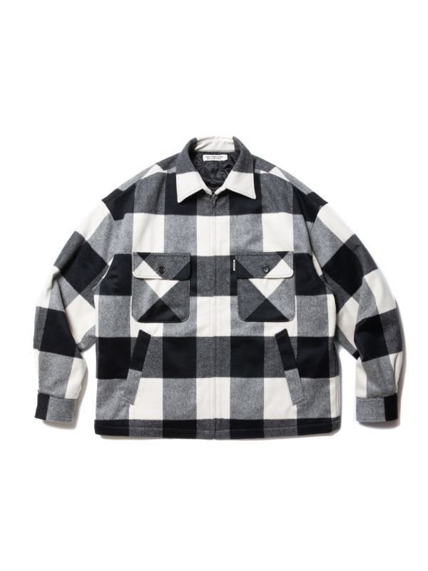 KAJA WOOL BUFFALO CHECK CPO JACKETサイズ2 83e0396021fbeb187cdaec1c2c30c0