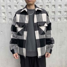 画像8: COOTIE   Buffalo Check Wool Zip Up CPO Jacket (8)