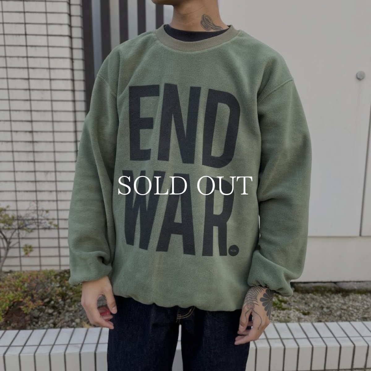 画像7: CHALLENGER  C/N END WAR FLEECE (7)