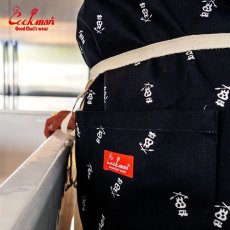 画像10: COOKMAN  ワイドポケットエプロン Wide Pocket Apron Skull Black (10)